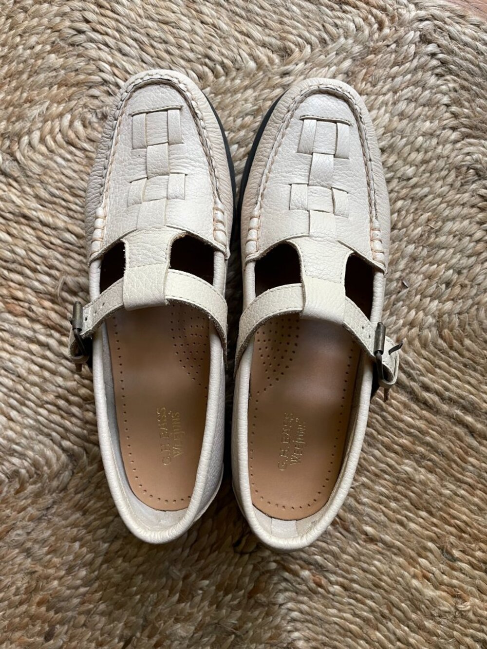 BASS Women's Mary Jane Fisherman Super Lug in Offwhite - Picture 7 of 10